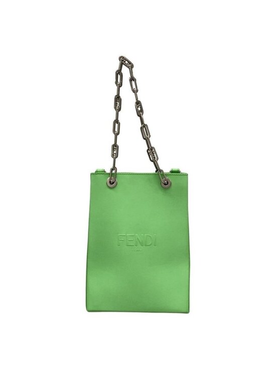 Fendi Handbags - ★SOLD★ Fendi Tote Shopping Small Light Green Chain Shoulder Leather
